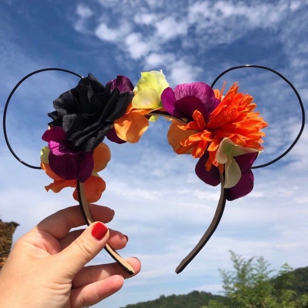 Handmade floral Disney inspired Mickey ears!